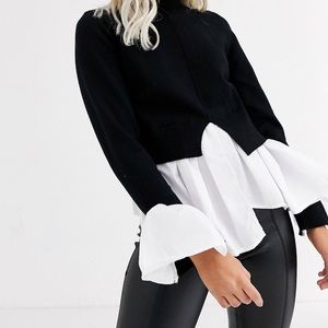 New look undershirt detail sweater